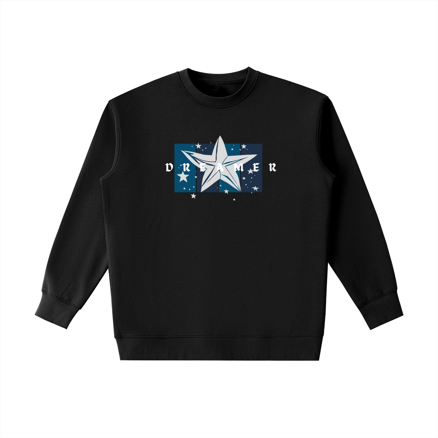 MYVZN Dreamers heavyweight crewneck worn by a college student-athlete building a personal brand