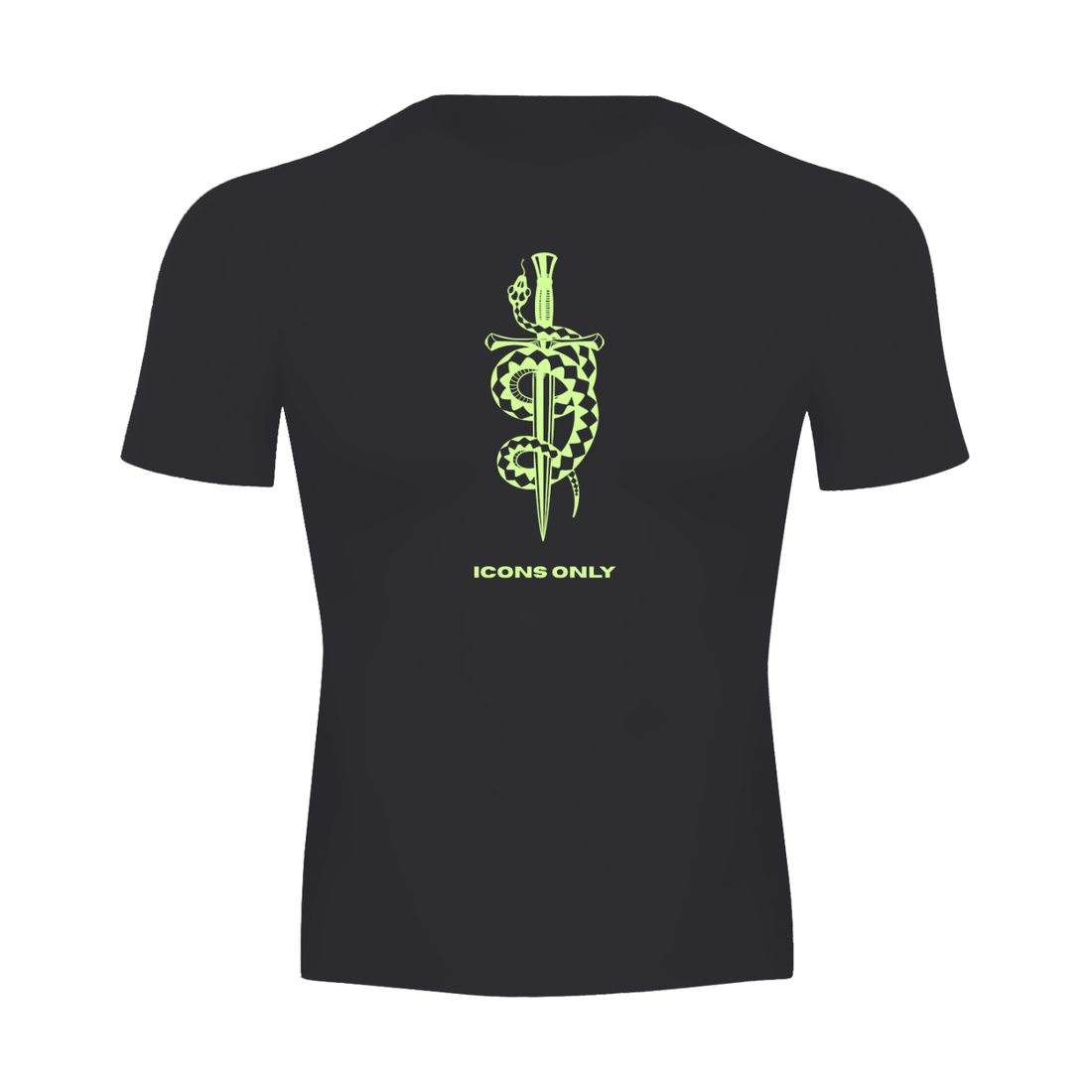 MYVZN Icons Only compression short sleeve tee for athlete training outfit