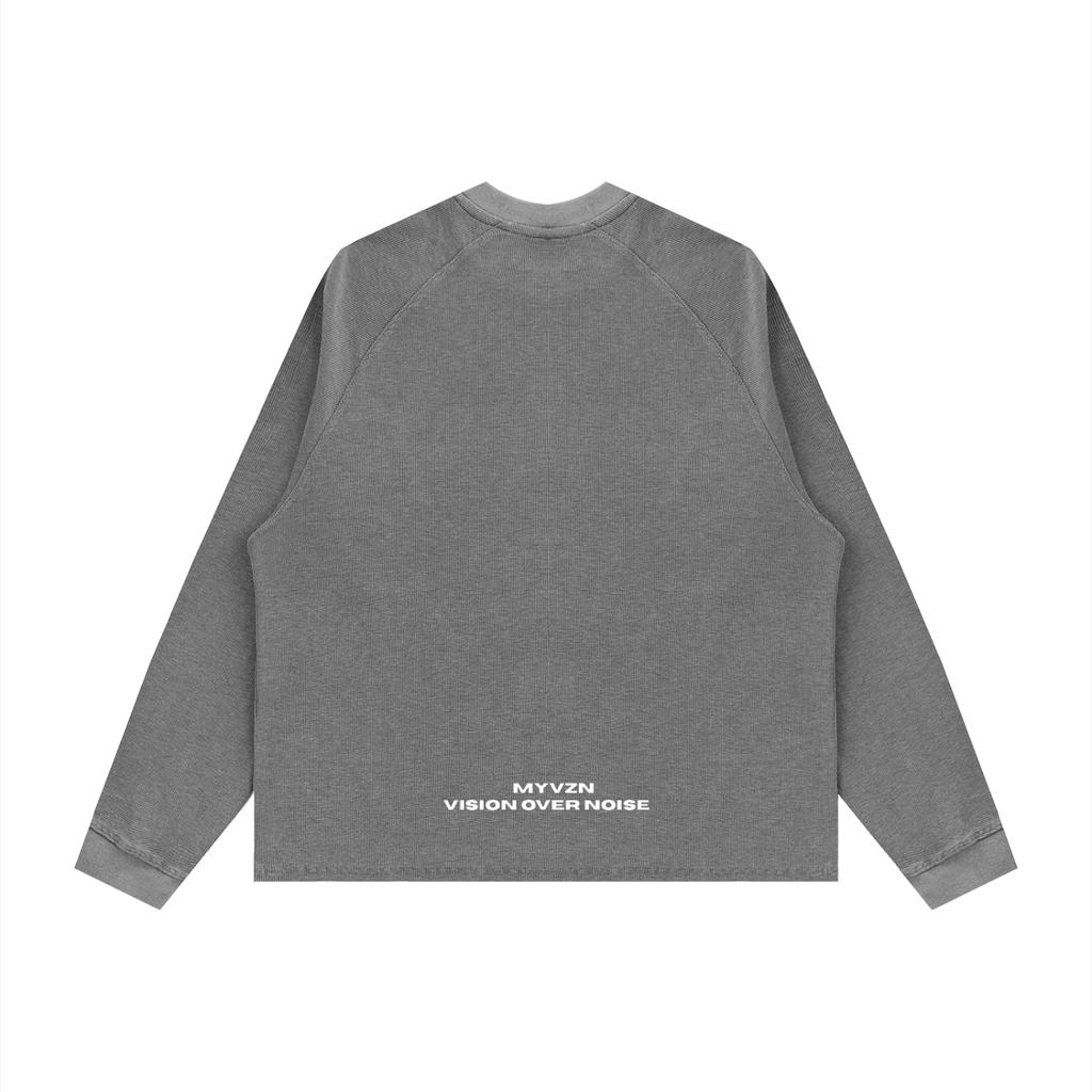 VZN Basics  Longsleeve Boxy Waffle Tee