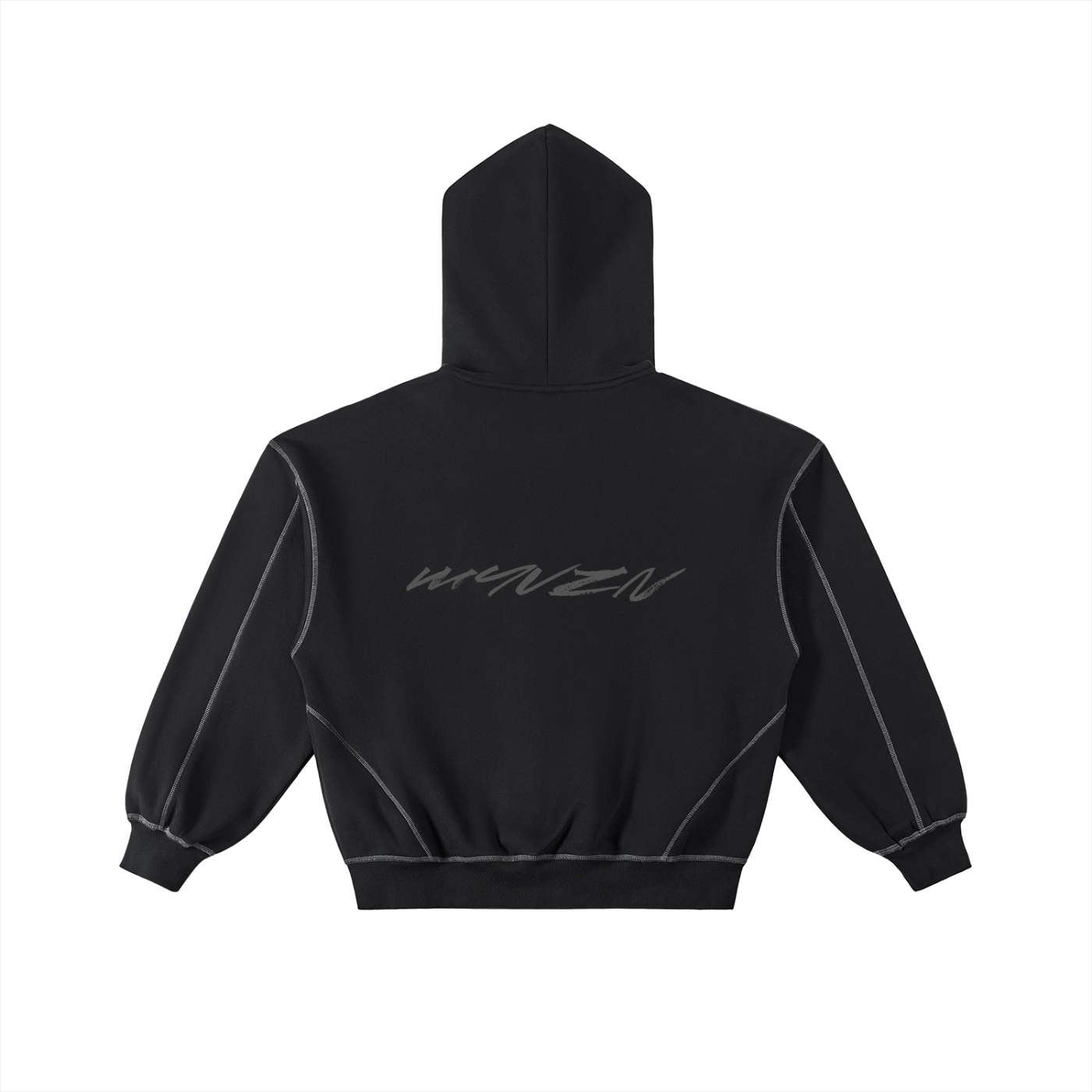 NIGHT Boxy Fleece Zip Hoodie