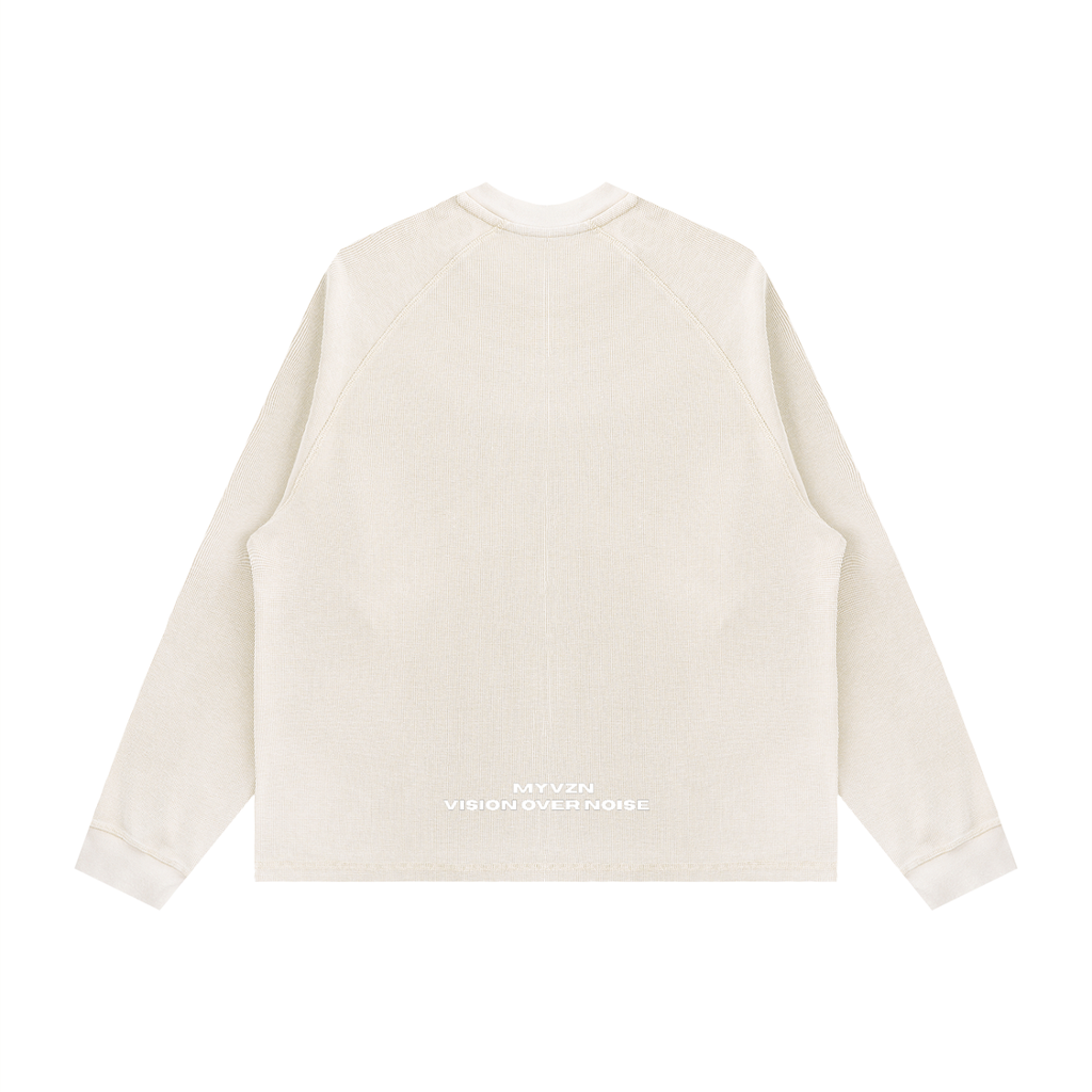 VZN Basics  Longsleeve Boxy Waffle Tee