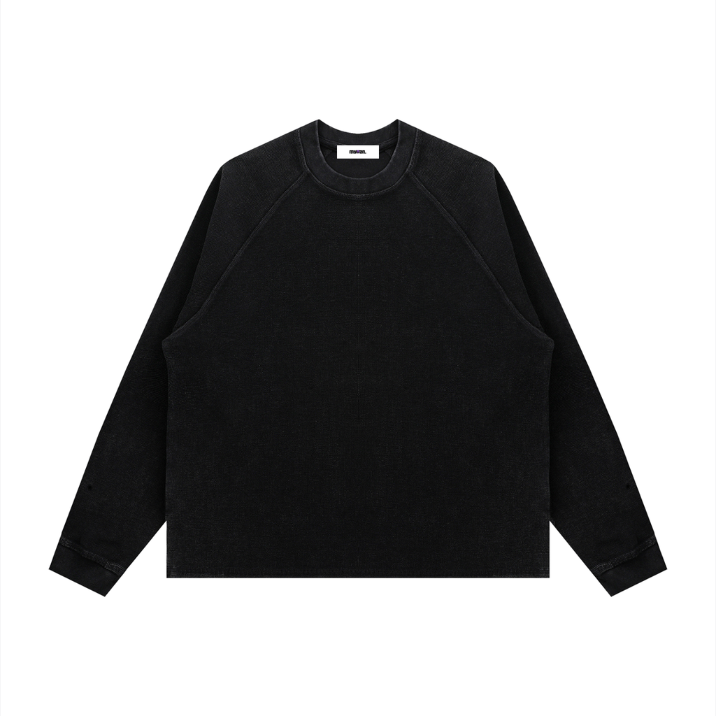 VZN Basics  Longsleeve Boxy Waffle Tee