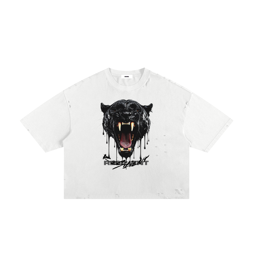 Tee,Streetwear,Frayed,Panther