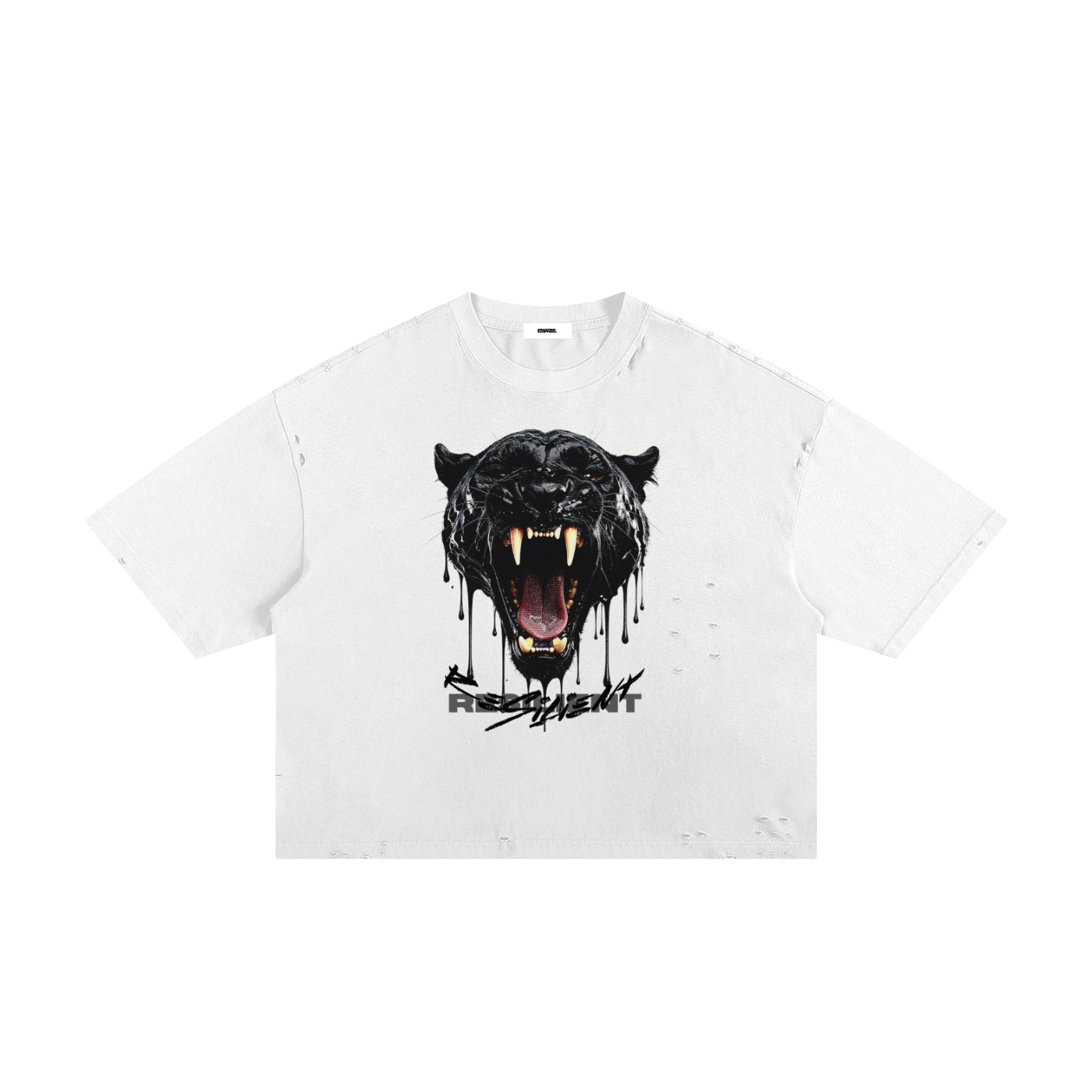 Tee,Streetwear,Frayed,Panther