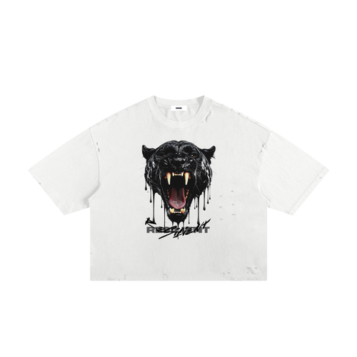 Tee,Streetwear,Frayed,Panther