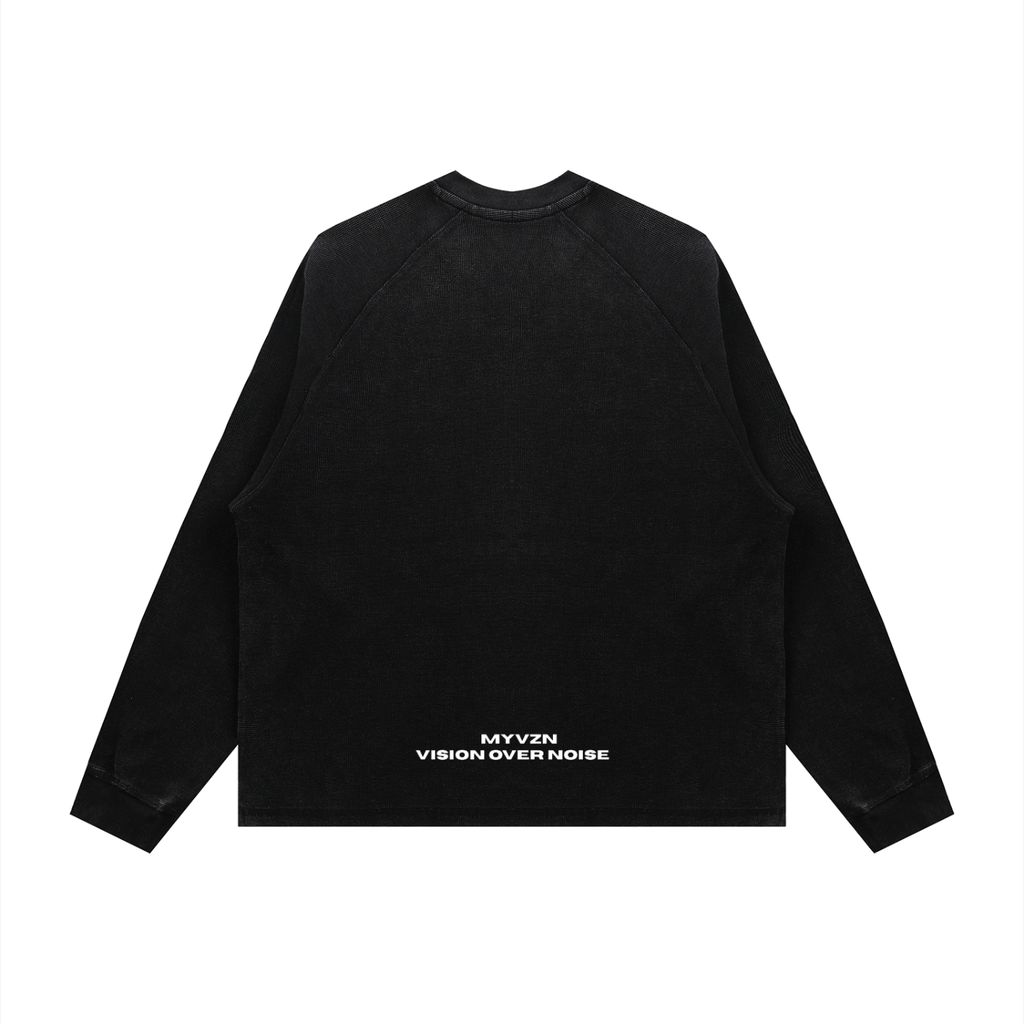 VZN Basics  Longsleeve Boxy Waffle Tee