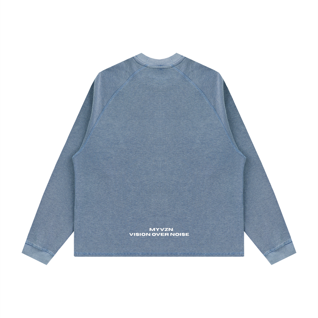 VZN Basics  Longsleeve Boxy Waffle Tee