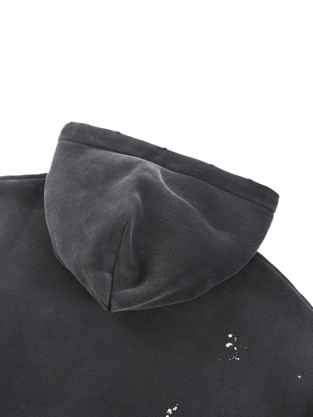 Drained of soul Washed Frayed Fleece Hoodie